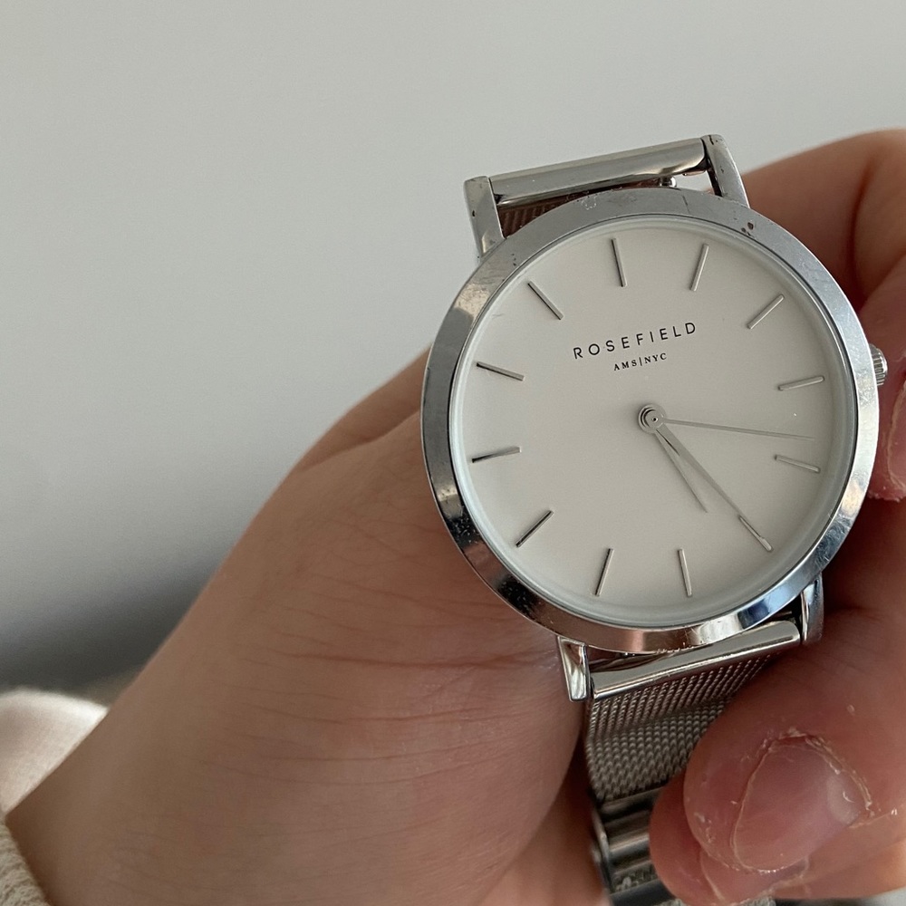 Rosefield Silver Mesh Watch Set GORGEOUS - Picture 7 of 8